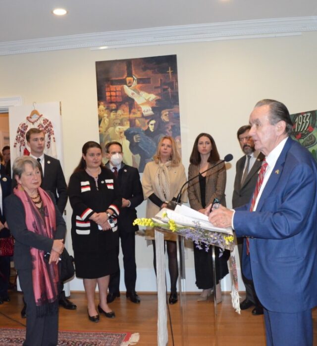 Video Presentation of the Opening of the “Holodomor Through the Eyes of Ukrainian Artists”